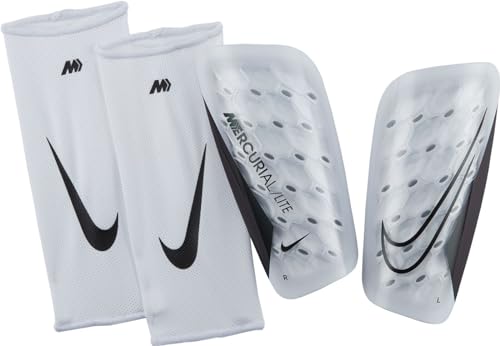 Nike Unisex Shinguard Mercurial Lite, bianco/nero, , L