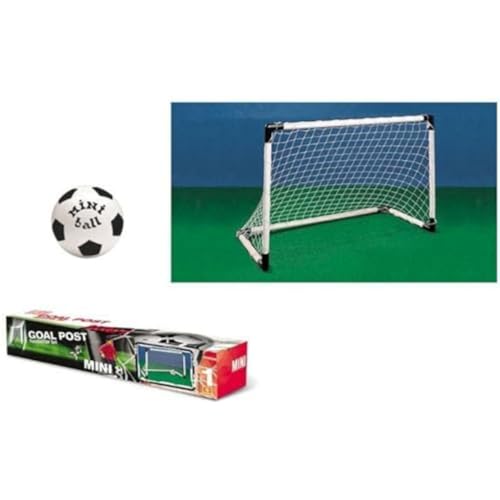 Mondo Toys 18017 Set 1 Porta da Calcio per Bambini con Rete, Pallone Mini Ball incluso, Bianco / Nero