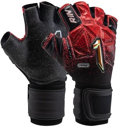 Rinat Fenix Superior Futsala, Guanto da Portiere Unisex – Adulto, Rosso/Nero, 10