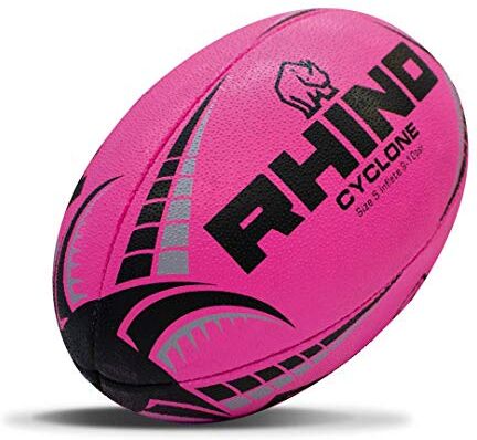 Rhino Cyclone Palla da rugby, colore: Rosa acceso (4)