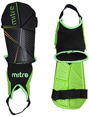 Mitre , Delta Ankle Protect, Parastinchi Da Calcio, Unisex Adulto, Nero, L