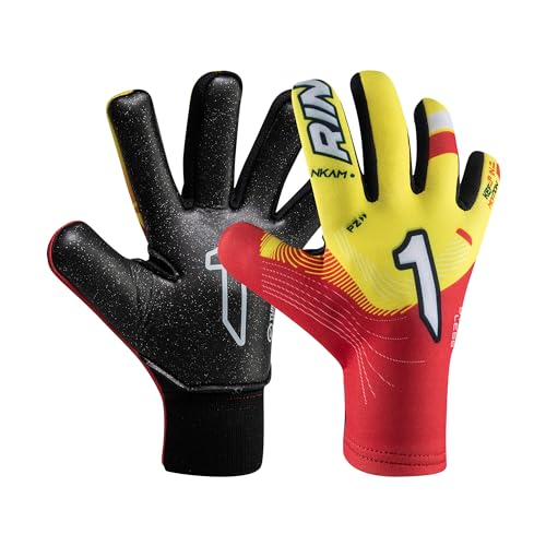 Rinat Guanti da portiere da calcio NKAM AS Adulto Junior Rosso Unisex Taglia 10