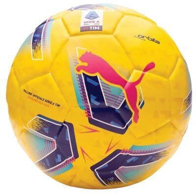 Puma Orbita Serie A HYB Pallone da calcio ricreativo Unisex Adulto yellow Taglia 5