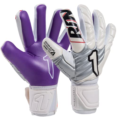 Rinat Guanti Portiere Meta GK Alpha, Bianco, Adulto, Unisex, Taglia 10