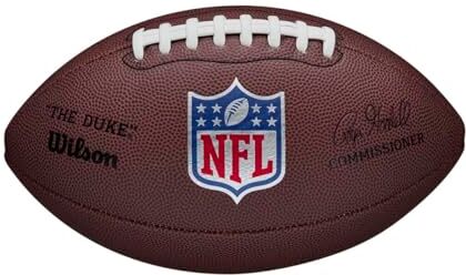 Wilson , Palla da football americano NFL DUKE REPLICA, Pelle composita, Dimensioni ufficiali, Marrone, BRS