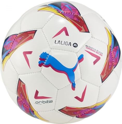 Puma Orbita LaLiga 1 MS Mini, Pallone da Calcio Unisex-Adulto, White