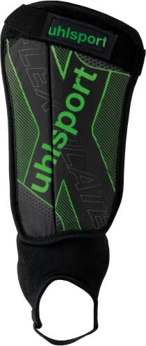 Uhlsport Flex Plate Parastinchi Nero/Verde Fluo/Argento L