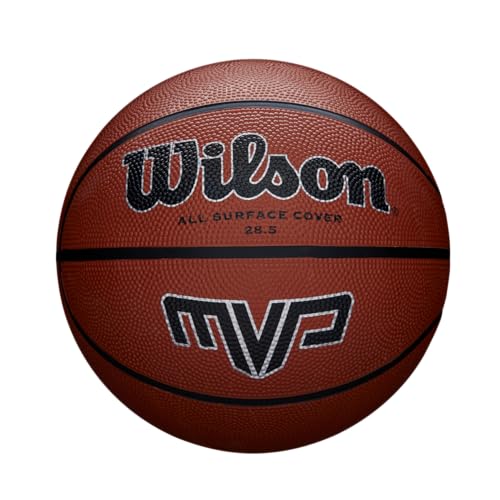 Wilson , Pallone da basket, MVP Basket, Arancione, Misura 6, Gomma, Uso all'interno e all'esterno, WTB1417XB06