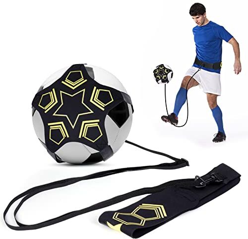 Ainiv kit di allenamento Pallone Calcio Rugby con 5 Artigli, Ausili per Allenamento da Solo a Mani Libere, Cintura in Vita Regolabile, per Bambini e Adulti Principianti