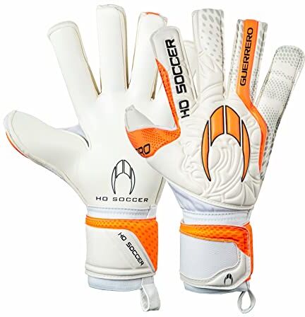 HO Soccer Colosseo Elite Roll/Negative White-Orange Guanti da portiere, Unisex Adulto, Bianco/Arancione, 11