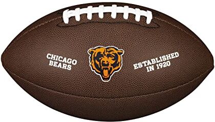 Wilson Palla da Football Americano NFL TEAM LOGO, Misura Ufficiale, Pelle Composita