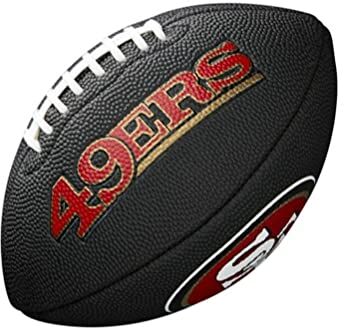 Wilson , Palla da football americano, Mini NFL Team Soft Touch, San Francisco 49ers, Per giocatori amatoriali, Nero, WTF1533BLXBSF