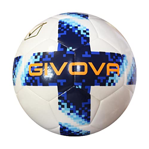 GIVOVA Pallone Academy Star Ball, unisex, bianco/blu reale (multicolore), taglia unica