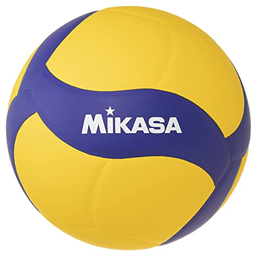 MIKASA Pallone Volley Allenamento , Unisex Adulto, Blu/Giallo, 5