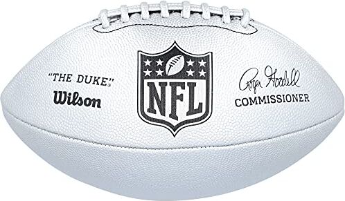 Wilson NFL Duke Metallic Edition Ball , Unisex American football balls, silver, 9 EU