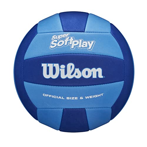 Wilson Pallone da Pallavolo Super Soft Play, Pelle Sintetica, Utilizzo Indoor e Outdoor, Adatto anche per Beach Volley