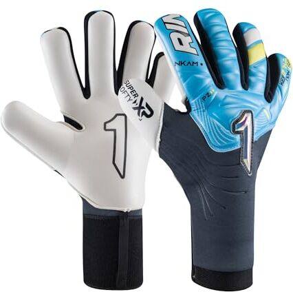 Rinat Guanti da portiere da calcio NKAM Semi Adulto Blu Unisex Taglia 9