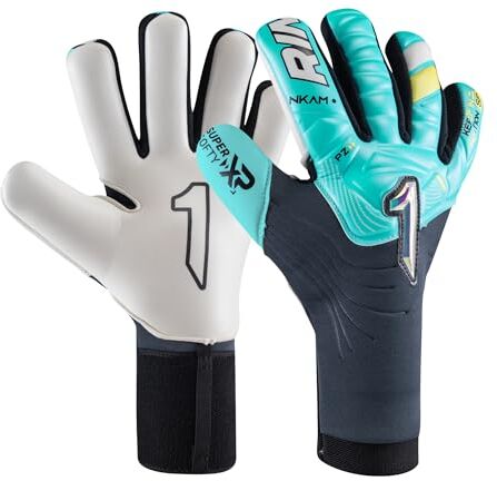 Rinat Guanti da portiere da calcio NKAM Semi Adulto Verde Acqua Unisex Taglia 9