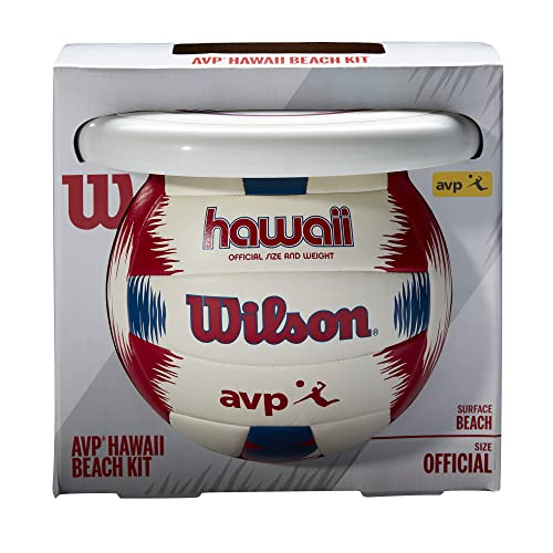 Wilson , Pallone da Pallavolo e Frisbee AVP HAWAII SUmmER KIT, Set Estivo, Pelle Composita, Per la Spiaggia, Multicolori,