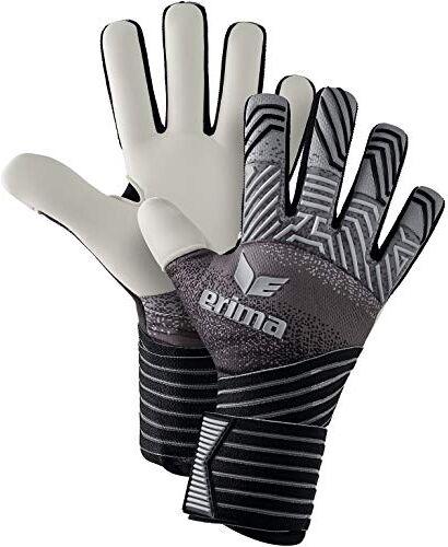 Erima Flex Rd Pro Guanti Da Portiere, Unisex – Adulto, Nero/Grigio/Bianco, 9.5