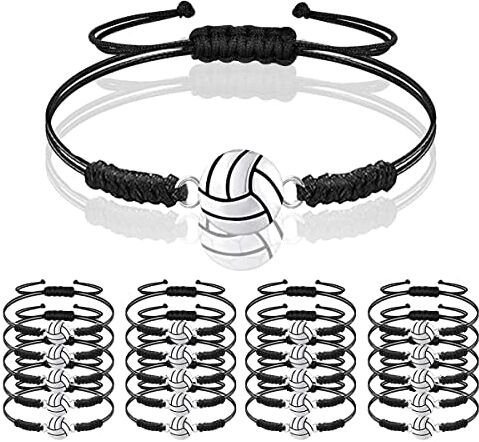 CANIPHA 20 pc braccialetto pallavolo sportivo regolabile galletto con corda intrecciata bracciale