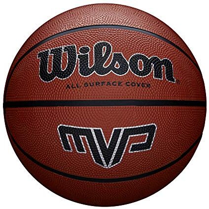 Wilson MVP 275, Pallone da Basket, Marrone, Taglia 5