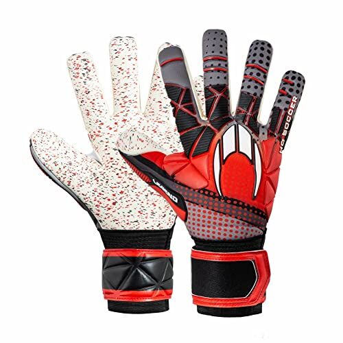 HO Soccer Plus Legend SSG Negative Red Guanti Portiere, Unisex Adulto, Rosso/Nero, 11