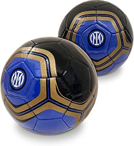 Mondo Toys Pallone da Calcio Cucito INTER PRO Prodotto Ufficiale misura 5 400 g colore Nero Azzurro