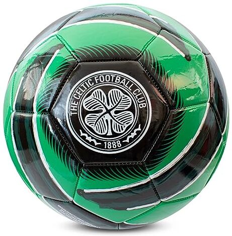 Hy-Pro Pallone da calcio con licenza ufficiale Celtic F.C. Cyclone, taglia 5, The Bhoys, allenamento, partita, merchandising, da collezione per bambini e adulti