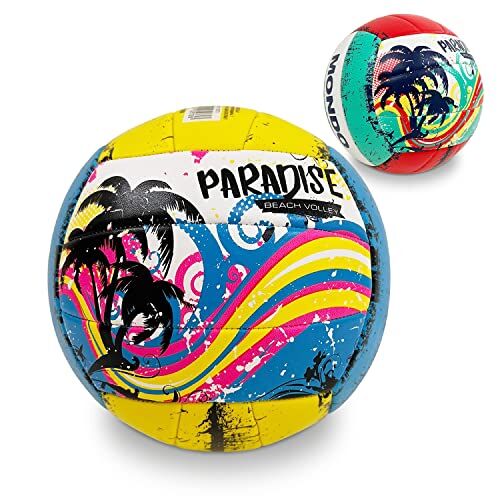 Mondo Toys Pallone da Beach Volley PARADISE size 5 pallavolo 270 g Colore giallo / arancione / blu / verde