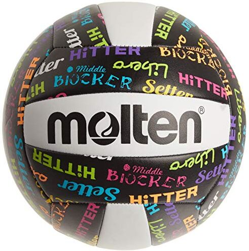 Molten Pallavolo fuso Posizioni ricreative Pallavolo, Nero/Neon Colori