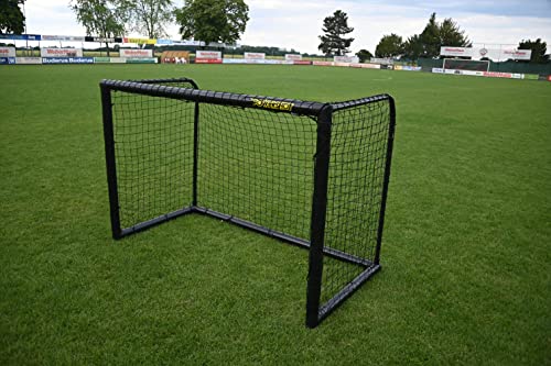 Netsportique Porta da calcio Powershot Stadium edizione nera- Dimensione a scelta! (Porta 3,7m x 2m)