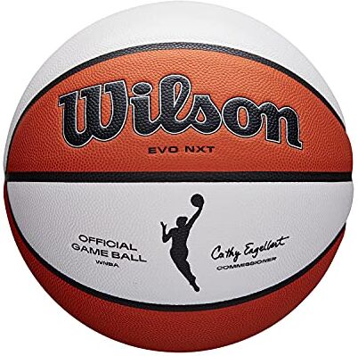 Wilson Pallone da Basket WNBA OFFICIAL GAME BALL, Utilizzo Indoor, Pelle, Misura: 6, Marrone/Bianco