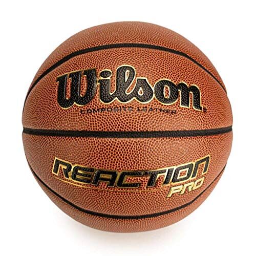Wilson , Pallone da basket,  Pro, Arancione, finta pelle, Misura 7, Uso all'interno e all'esterno, WTB10137XB07