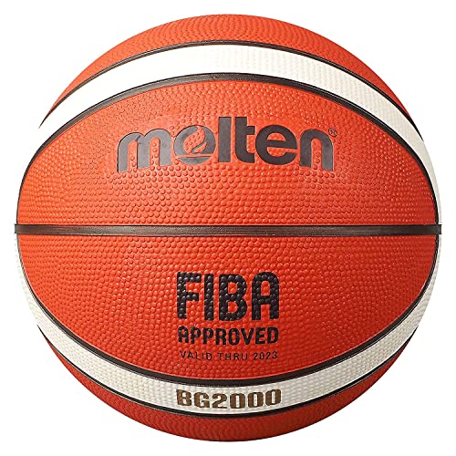 Molten EUROPE Palle da basket-, Basket Unisex-Adult, Arancio/Ivorio, 7