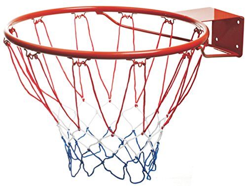 Mondo Toys Cerchio da Basket/Pallacanestro per Bambini e adulti Cerchio da Basket da esterno con anello in metallo Diametro 45 cm / 18 inch Kit rete e bulloni di fissaggio INCLUSI