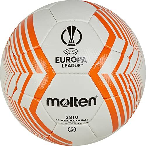 Molten Pallone da calcio da allenamento misura 5, replica ufficiale UEFA Europe League Design 2022/23