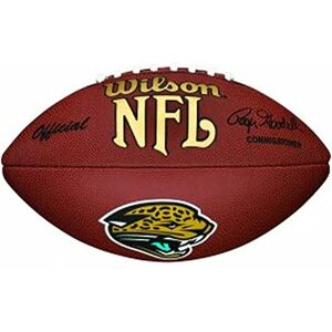 Wilson NFL Team Logo Jaguars, WTF1748XBJX Pallone da Football, Dimensioni Ufficiali, Logo degli Jaguars di Jacksonville, Uso Ricreativo e Collezionismo, PVC, Marrone Wilson NFL Team Logo Jaguars, WTF1748XBJX Pallone da Football, Dimensioni Ufficiali, Logo degli Jaguars di Jacksonville, Uso Ricreativo e Collezionismo, PVC, Marrone