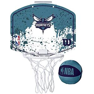 Wilson Minicanestro da Basket NBA TEAM MINI HOOP, Plastica, Bianco/Blu (Charlotte Hornets), Taglia unica Wilson Minicanestro da Basket NBA TEAM MINI HOOP, Plastica, Bianco/Blu (Charlotte Hornets), Taglia unica