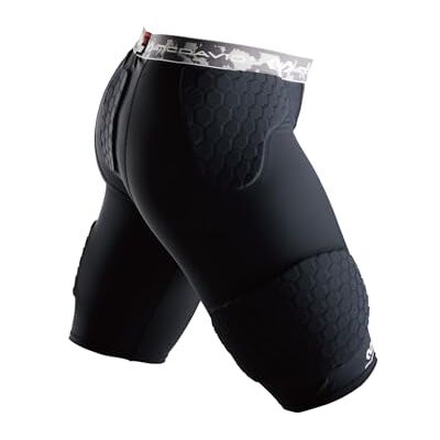 McDavid Pantaloncini sportivi da uomo, modello Hex Pad,, Nero, Small McDavid Pantaloncini sportivi da uomo, modello Hex Pad,, Nero, Small