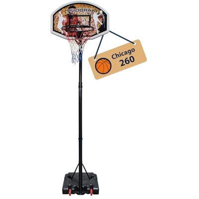 Hudora Canestro da basket Chicago – Supporto da basket regolabile in altezza da 206 a 260 cm – Canestro da basket portatile per bambini/adolescenti e adulti – Canestro da basket con supporto e ruote Hudora Canestro da basket Chicago – Supporto da basket regolabile in altezza da 206 a 260 cm – Canestro da basket portatile per bambini/adolescenti e adulti – Canestro da basket con supporto e ruote