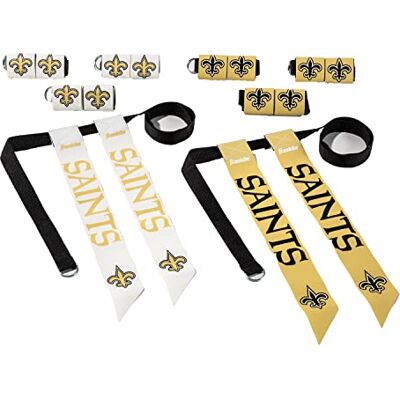 Franklin Sports Set da Calcio con Bandiera NFL, Cinture e Bandiere della Squadra NFL, Attrezzatura da Calcio per Bambini e Adulti Franklin Sports Set da Calcio con Bandiera NFL, Cinture e Bandiere della Squadra NFL, Attrezzatura da Calcio per Bambini e Adulti