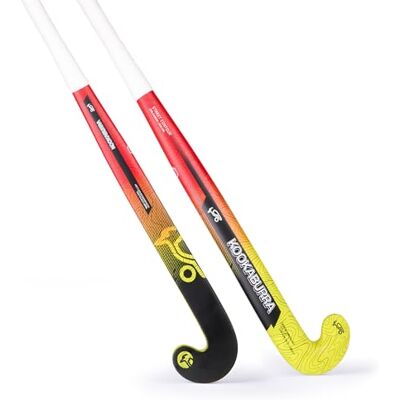 KOOKABURRA Contour Hockey Stick, Bastone Unisex, Rosso e Giallo, 35" Light KOOKABURRA Contour Hockey Stick, Bastone Unisex, Rosso e Giallo, 35" Light