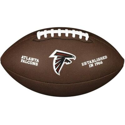 Wilson WTF1748XBAT Palla da Football Americano NFL TEAM LOGO, Misura Ufficiale, Pelle Composita Wilson WTF1748XBAT Palla da Football Americano NFL TEAM LOGO, Misura Ufficiale, Pelle Composita
