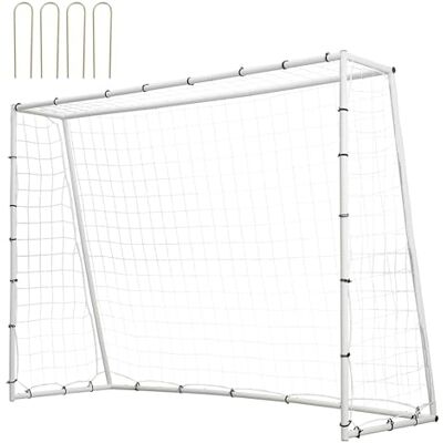 VEVOR Allenatore di rimbalzo per calcio, 2,3 x 1,8 m, attrezzatura da calcio in ferro, con rete da rimbalzo su entrambi i lati e obiettivo, perfetto per praticare in cortile, allenamento da solo, VEVOR Allenatore di rimbalzo per calcio, 2,3 x 1,8 m, attrezzatura da calcio in ferro, con rete da rimbalzo su entrambi i lati e obiettivo, perfetto per praticare in cortile, allenamento da solo,