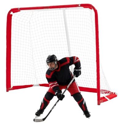 VEVOR Porta da Hockey con Rete Portatile per Allenamento Giardino Acciaio, Rete da Hockey per Allenamento Attrezzatura Eventi Sportivi all'Aperto, Telaio in Acciaio, Colore Rosso, 142 x 113 cm VEVOR Porta da Hockey con Rete Portatile per Allenamento Giardino Acciaio, Rete da Hockey per Allenamento Attrezzatura Eventi Sportivi all'Aperto, Telaio in Acciaio, Colore Rosso, 142 x 113 cm