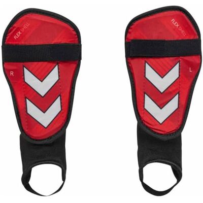 Hummel HML SHIN GUARDS FLEX SHELL HML PARASTINCHI FLEX SHELL Unisex-Adulto, POMPEIAN RED, XS - Hummel HML SHIN GUARDS FLEX SHELL HML PARASTINCHI FLEX SHELL Unisex-Adulto, POMPEIAN RED, XS -