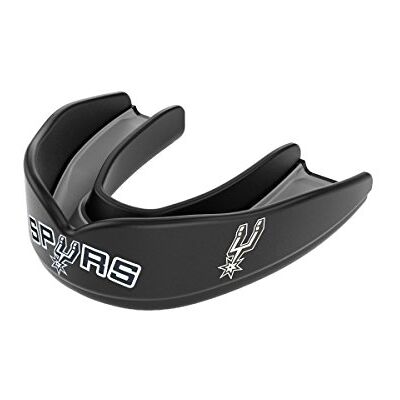 Shock Doctor Paradenti per Bambini NBA Basketball San Antonio Spurs, Nero, Taglia Unica Shock Doctor Paradenti per Bambini NBA Basketball San Antonio Spurs, Nero, Taglia Unica