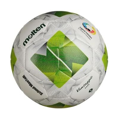 Molten Schoolmaster Pallone da Calcio White/Green 5 Molten Schoolmaster Pallone da Calcio White/Green 5