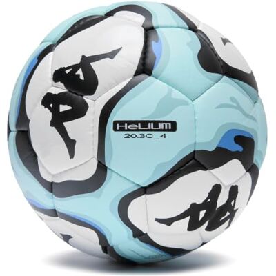 Kappa Helium 20.3C Pallone da calcio a 32 pannelli, colore: bianco/nero Pallone da calcio cucito a mano a 32 pannelli, pensato per l'allenamento, con logo e grafica Omini stampati. Kappa Helium 20.3C Pallone da calcio a 32 pannelli, colore: bianco/nero Pallone da calcio cucito a mano a 32 pannelli, pensato per l'allenamento, con logo e grafica Omini stampati.
